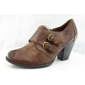 Born concept Boot‎ Sz 6.5 M Low Cut Boots Brown Leather Women 48548